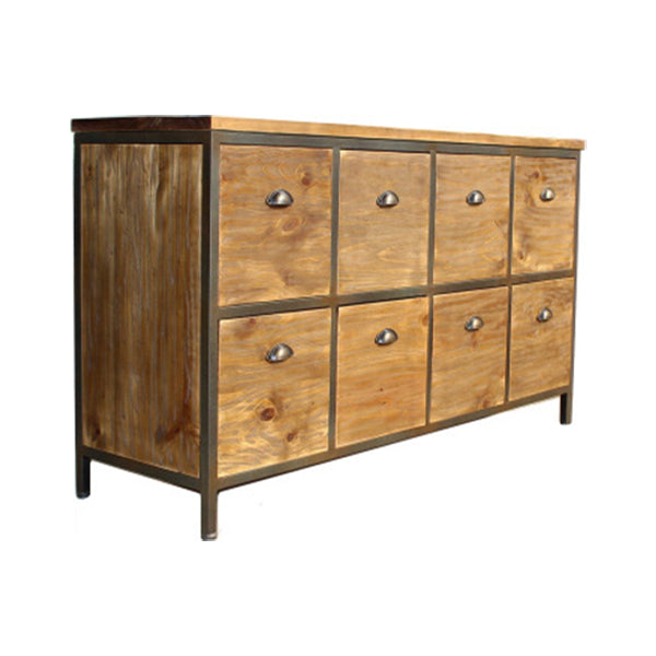 Modern Wood Buffet Sideboard Dining Room 29.5"H Buffet Server in Natural Wood