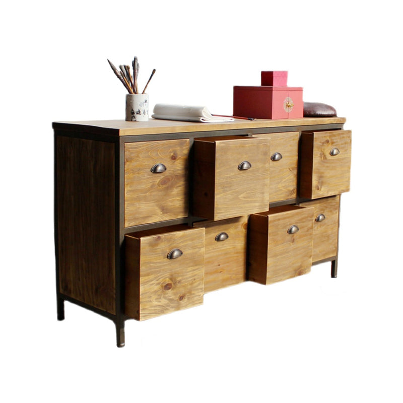 Modern Wood Buffet Sideboard Dining Room 29.5"H Buffet Server in Natural Wood