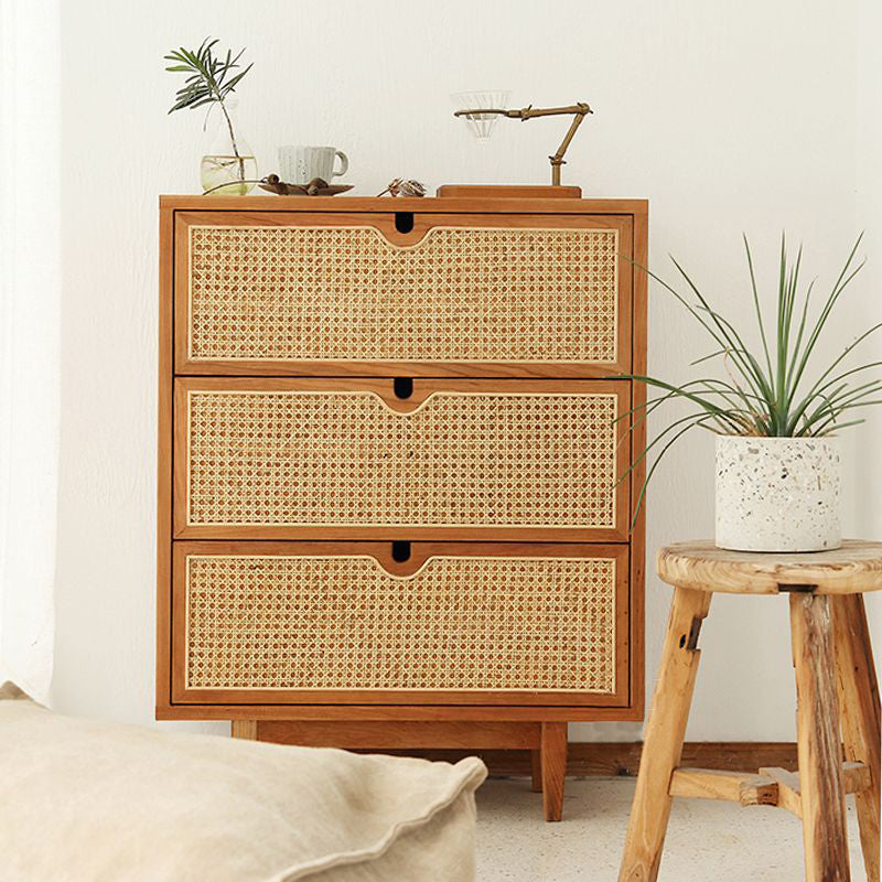 Rattan Living Room Sideboard Cabinet Modern Buffet Server Cabinet with Drawer