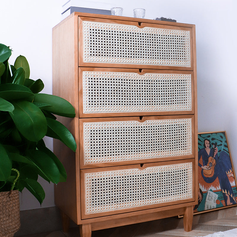 Rattan Living Room Sideboard Cabinet Modern Buffet Server Cabinet with Drawer