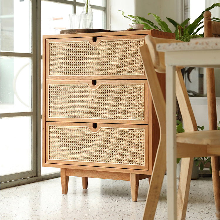 Rattan Living Room Sideboard Cabinet Modern Buffet Server Cabinet with Drawer