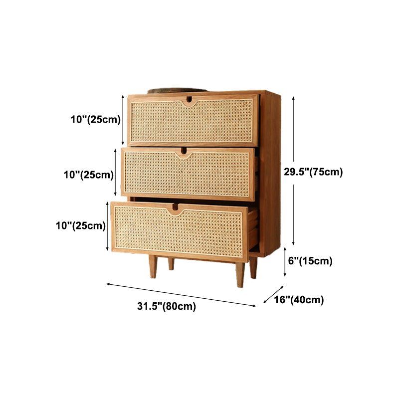 Rattan Living Room Sideboard Cabinet Modern Buffet Server Cabinet with Drawer