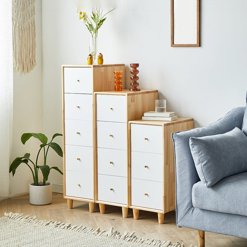 Modern Wooden Accent Chest 42.91" H Pine Chest with 5 Drawers