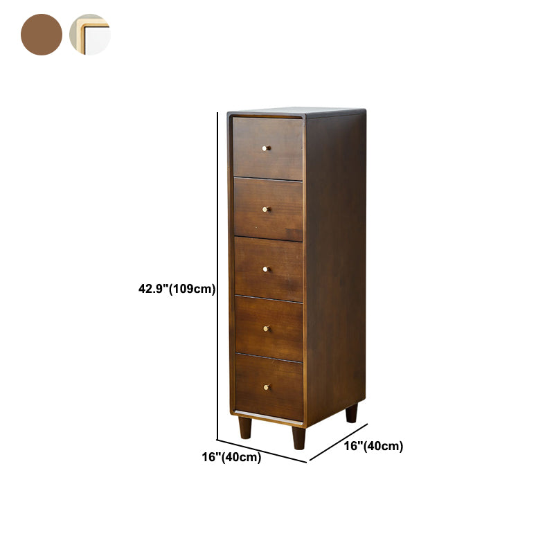 Modern Wooden Accent Chest 42.91" H Pine Chest with 5 Drawers