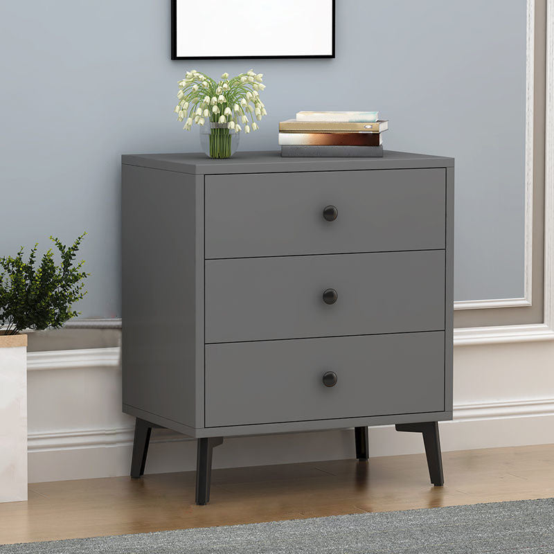 Bedroom Wood Storage Chest Contemporary Vertical Soft-Close Dresser with Drawers