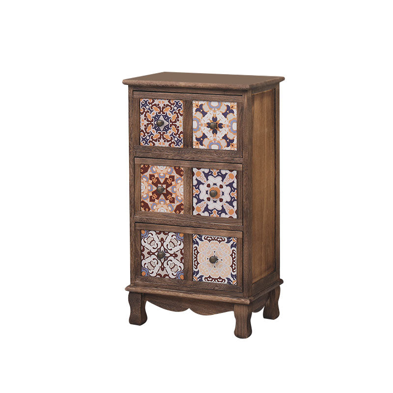 12" W Lingerie Chest Vertical Wood Storage Chest with Drawers for Bedroom