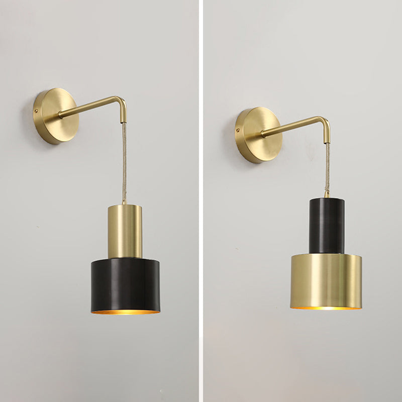 Minimalist Wall Sconce Lighting Industrial Metal 1 Light Wall Light Fixture