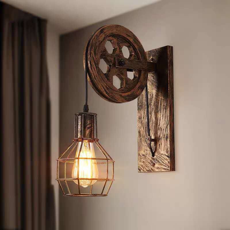 Industrial Wall Sconce Lighting Metal 1 Light Wall Light Fixture