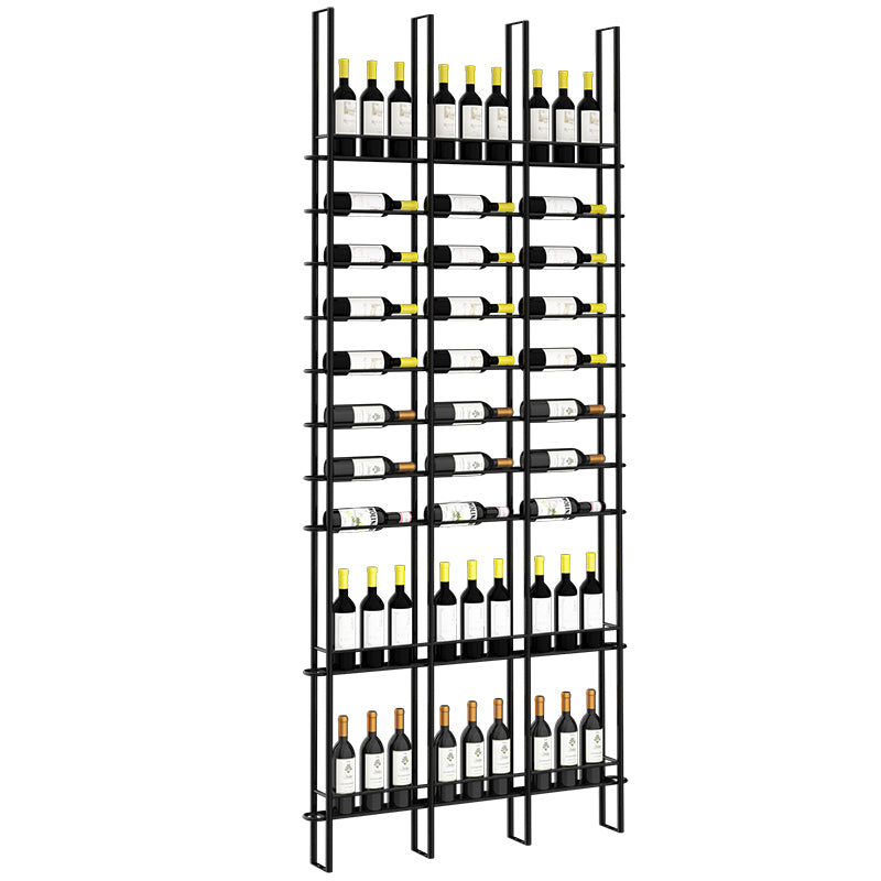 Modern Floor Wine Bottle & Glass Rack Metal Wine Rack with Wine Storage