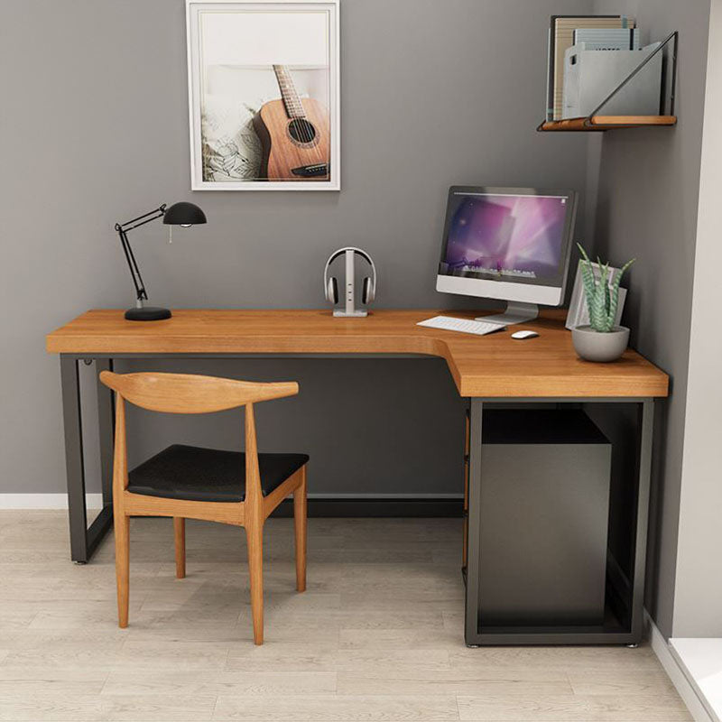 Home Contemporary Writing Desk 30" Height L-Shape Matte Finish Office Desk