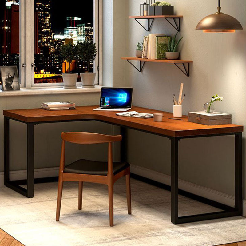 Home Contemporary Writing Desk 30" Height L-Shape Matte Finish Office Desk