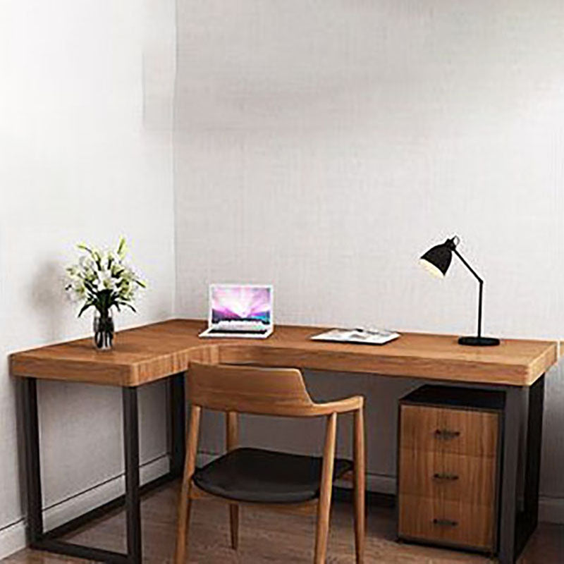 Home Contemporary Writing Desk 30" Height L-Shape Matte Finish Office Desk