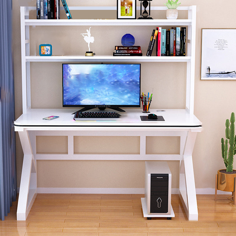 Contemporary Home Computer Desk Rectangular Wooden Gaming Desk