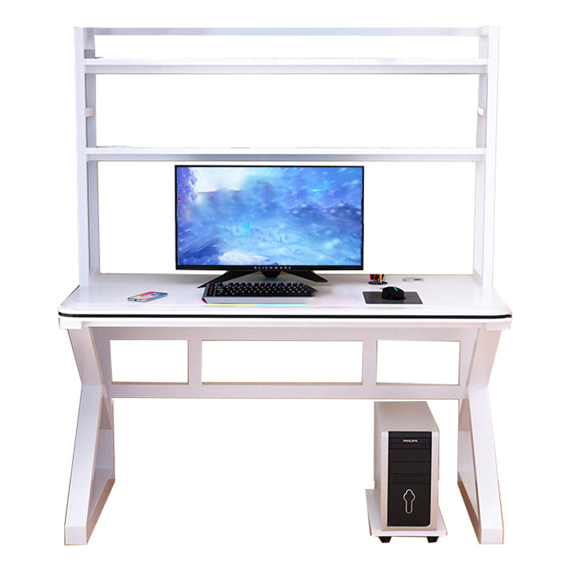 Contemporary Home Computer Desk Rectangular Wooden Gaming Desk