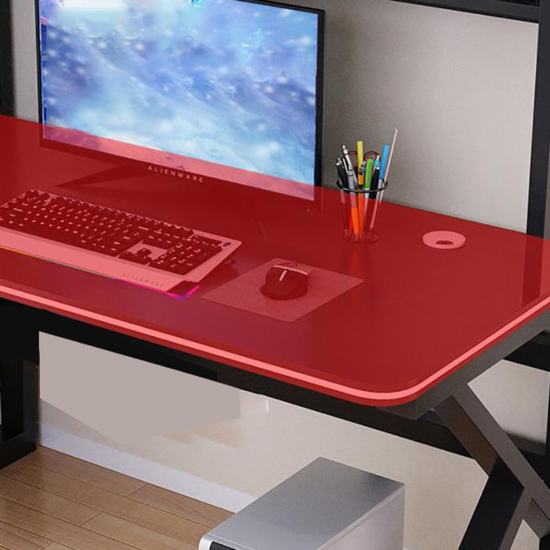 Contemporary Home Computer Desk Rectangular Wooden Gaming Desk