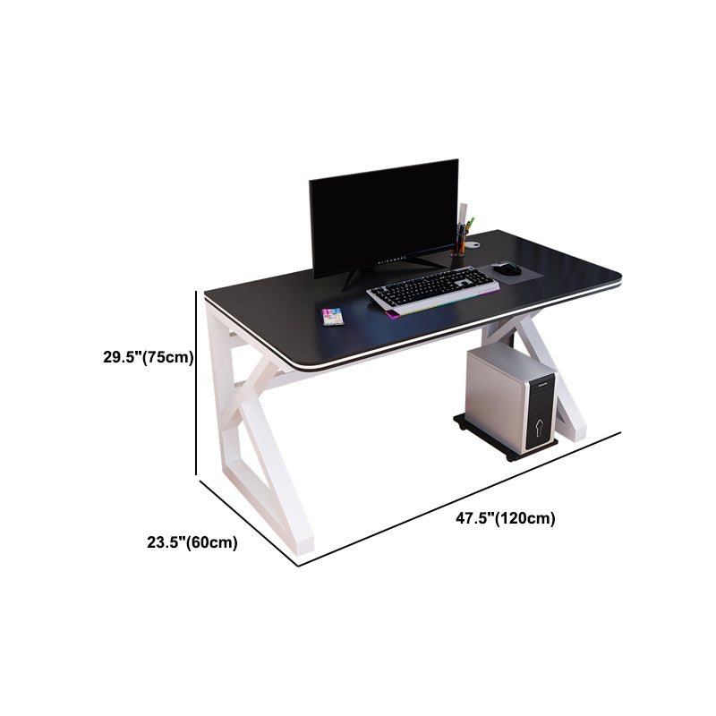 Contemporary Home Computer Desk Rectangular Wooden Gaming Desk