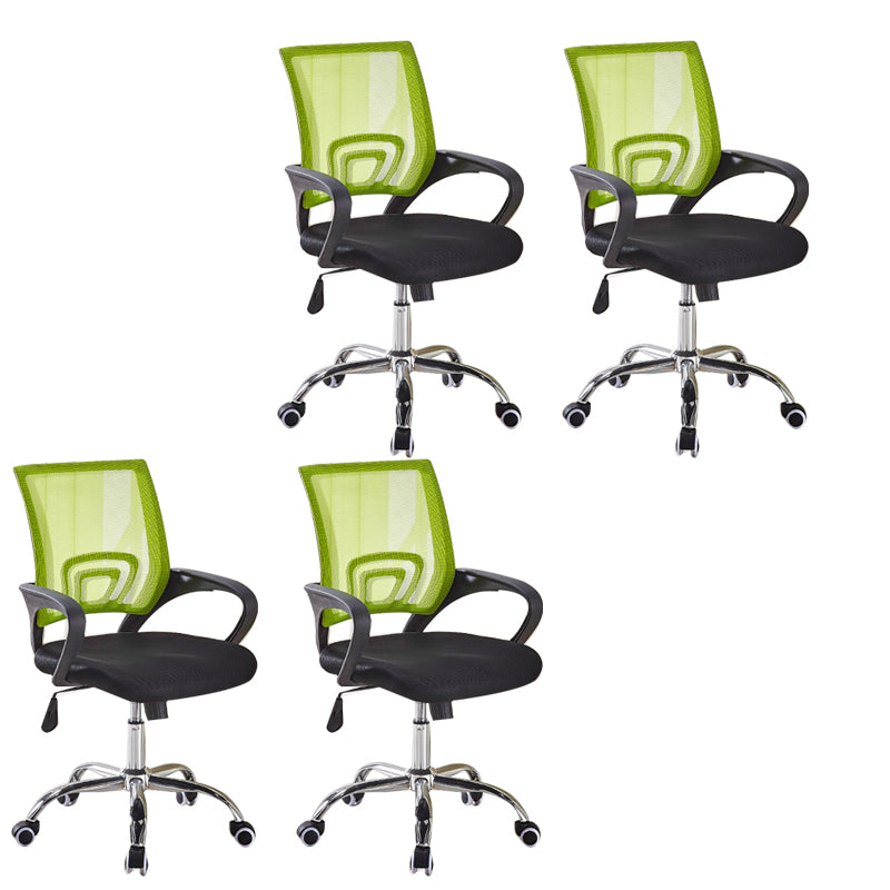 Modern Fixed Arms Office Chair Tilt Mechanism Nylon Office Chair