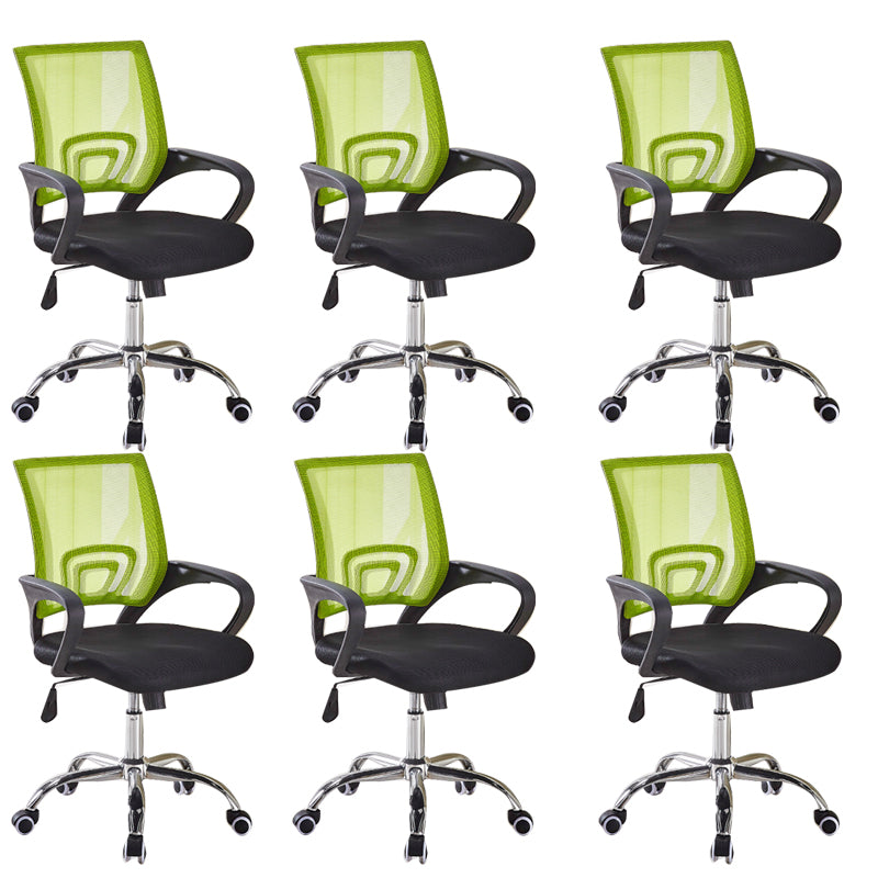 Modern Fixed Arms Office Chair Tilt Mechanism Nylon Office Chair