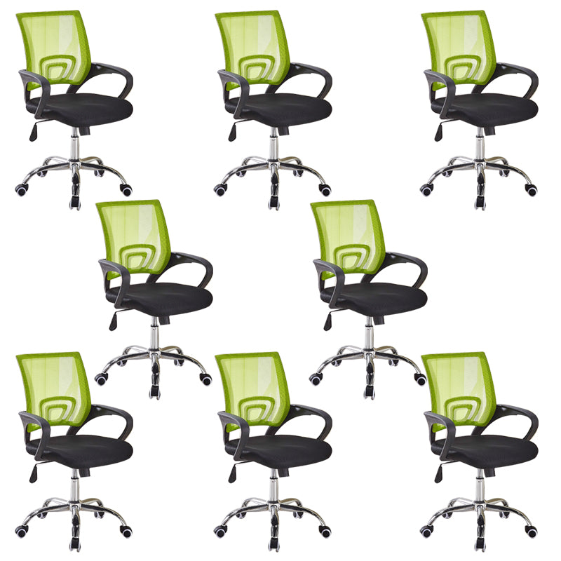 Modern Fixed Arms Office Chair Tilt Mechanism Nylon Office Chair