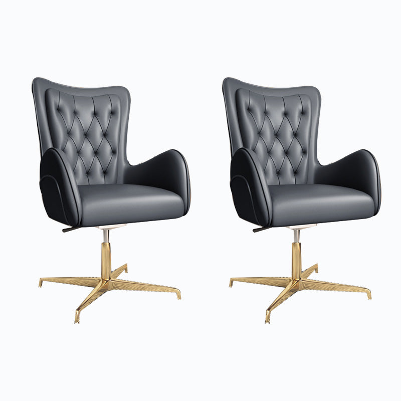 Modern Leatherette and Mesh Executive Chair Upholstered Mid-back Task Chair