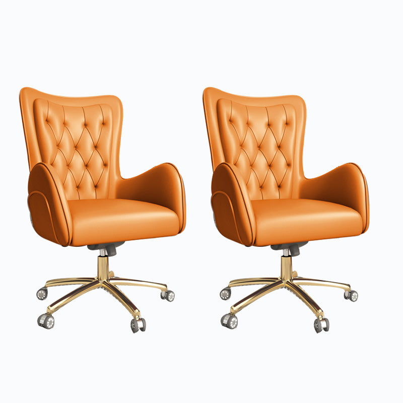 Modern Leatherette and Mesh Executive Chair Upholstered Mid-back Task Chair