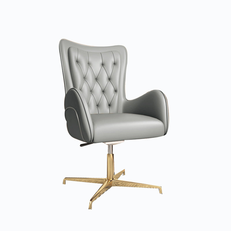 Modern Leatherette and Mesh Executive Chair Upholstered Mid-back Task Chair