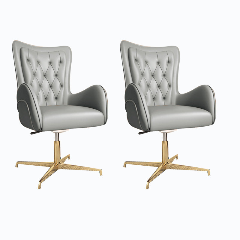 Modern Leatherette and Mesh Executive Chair Upholstered Mid-back Task Chair