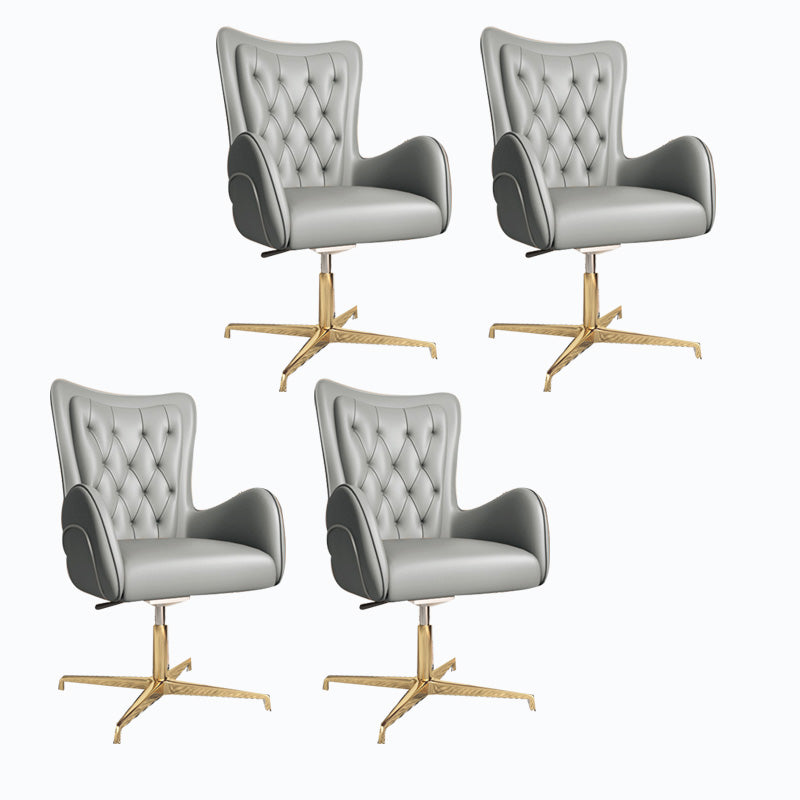 Modern Leatherette and Mesh Executive Chair Upholstered Mid-back Task Chair