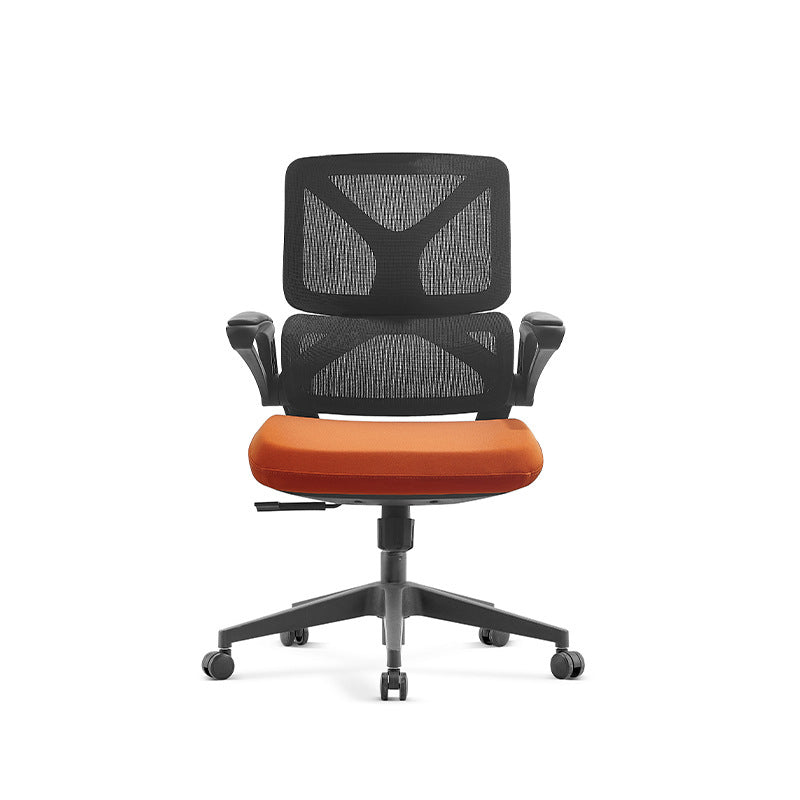 Low Back Office Chair Armrests Soft Cushioned Adjustable Swivel Task Chair