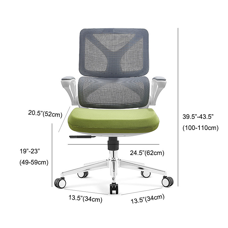 Low Back Office Chair Armrests Soft Cushioned Adjustable Swivel Task Chair