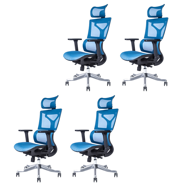 Contemporary Fabric Home Office Chair High-Back Adjustable Ergonomic Office Chair