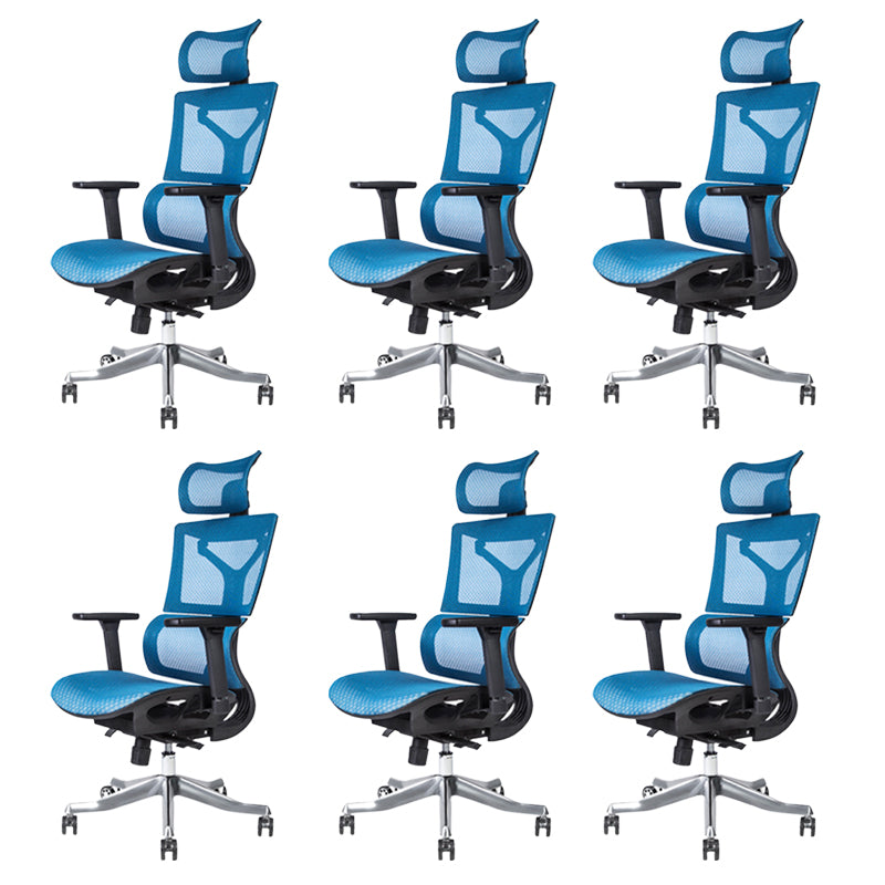 Contemporary Fabric Home Office Chair High-Back Adjustable Ergonomic Office Chair