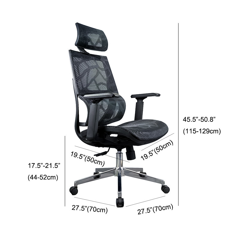 Mesh Desk Home Office Chair High Back Black Swivel Office Chair