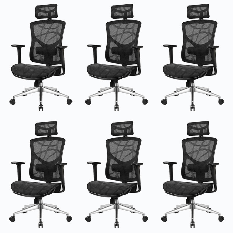 Velvet Task Chair Modern Home High-back Office Chair Ribbed Swivel