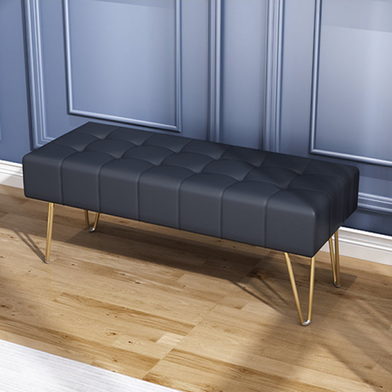 Glam Seating Bench 15.75 Inch Wide Cushioned Bench for Bedroom