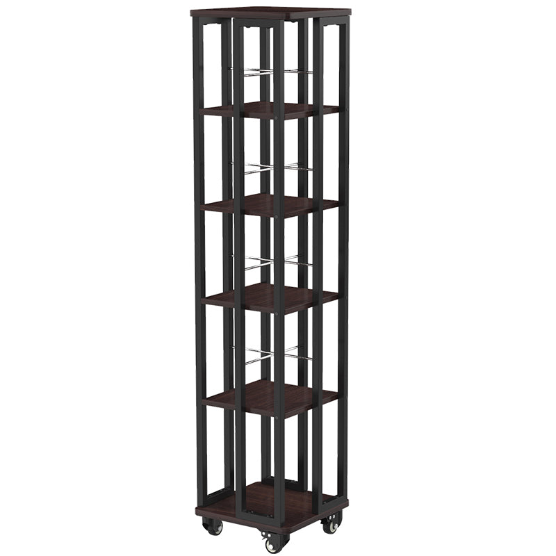 Modern Metal Bookshelf Standard Open Shelf  Vertical Bookcase