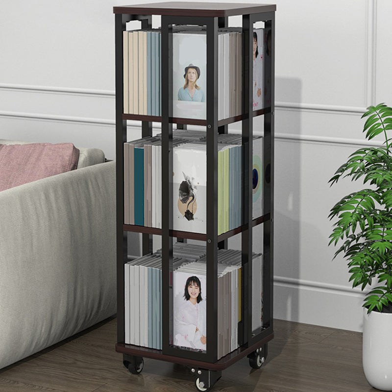 Modern Metal Bookshelf Standard Open Shelf  Vertical Bookcase