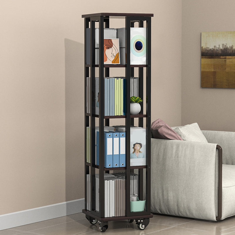 Modern Metal Bookshelf Standard Open Shelf  Vertical Bookcase