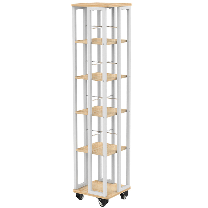 Modern Metal Bookshelf Standard Open Shelf  Vertical Bookcase