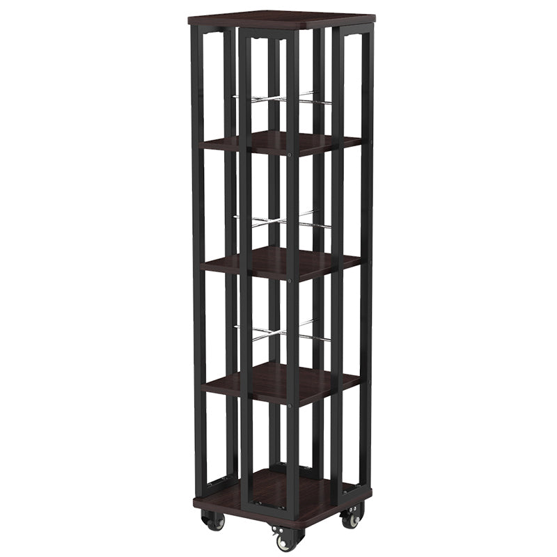 Modern Metal Bookshelf Standard Open Shelf  Vertical Bookcase