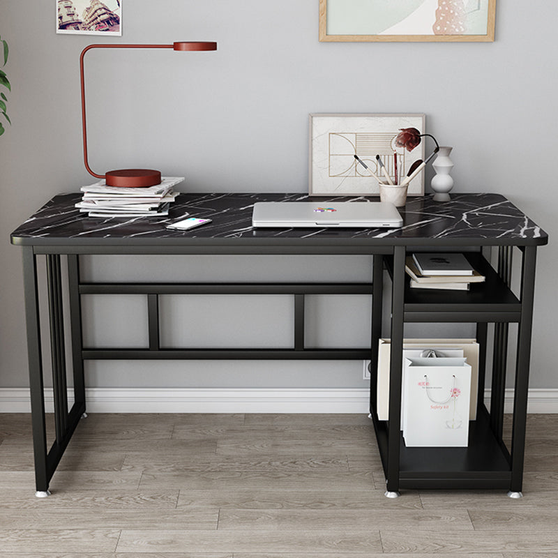 Glam Writing Desk Rectangular Manufactured Wood Office Desk for Bedroom and Living Room