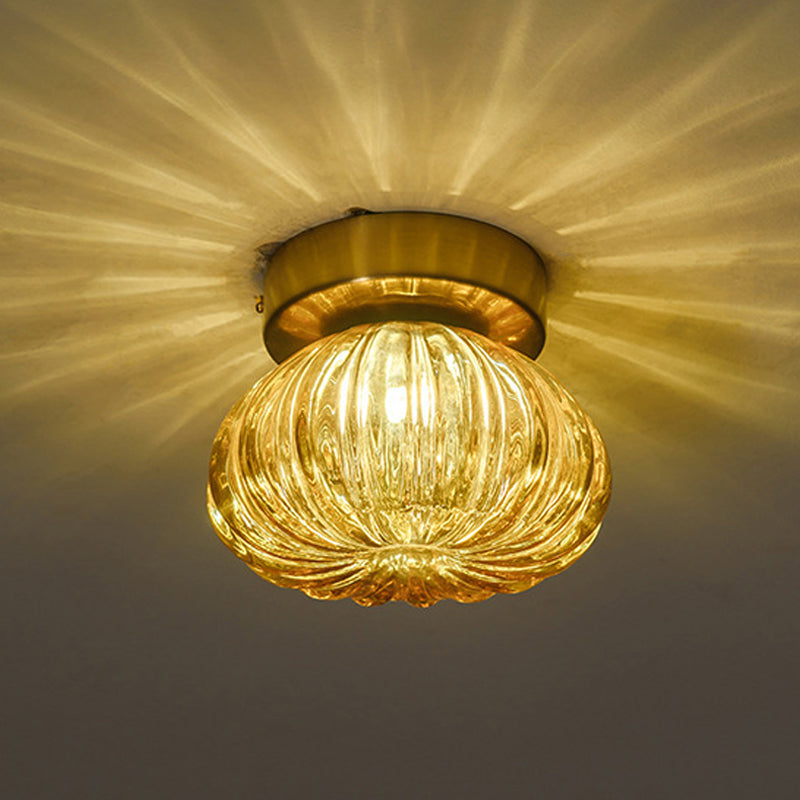 Post-Modern Ceiling Lamp Glass Ceiling Mount Light Fixture for Hallway