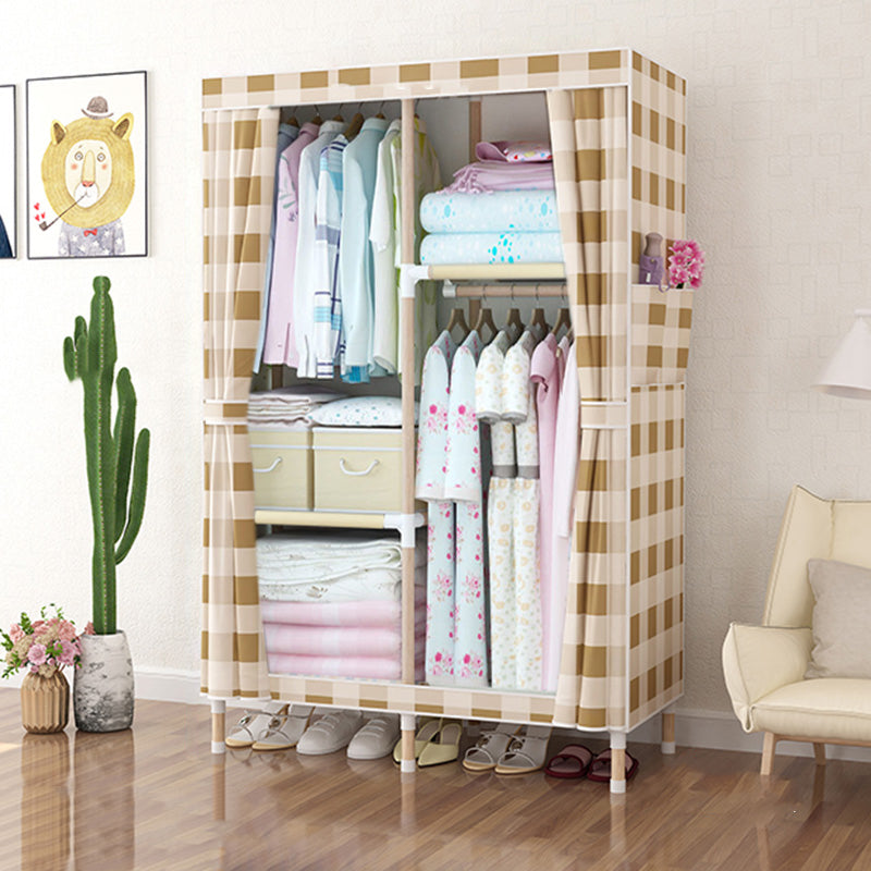 Contemporary Style Wardrobe Armoire Solid Wood Bedroom Wardrobe Closet