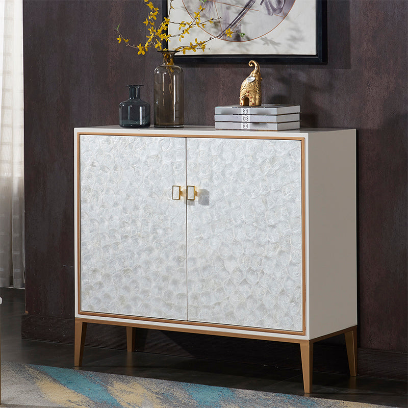 Glam Living Room Dining Server Cabinets Adjustable Shelving Sideboard Table