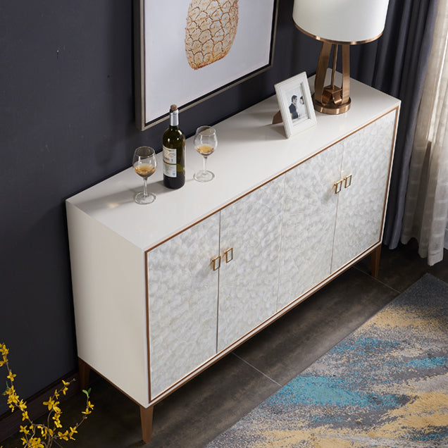 Glam Living Room Dining Server Cabinets Adjustable Shelving Sideboard Table