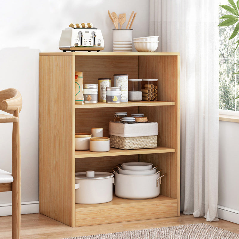 Open Storage Sideboard Modern Engineered Wood Sideboard for Living Room