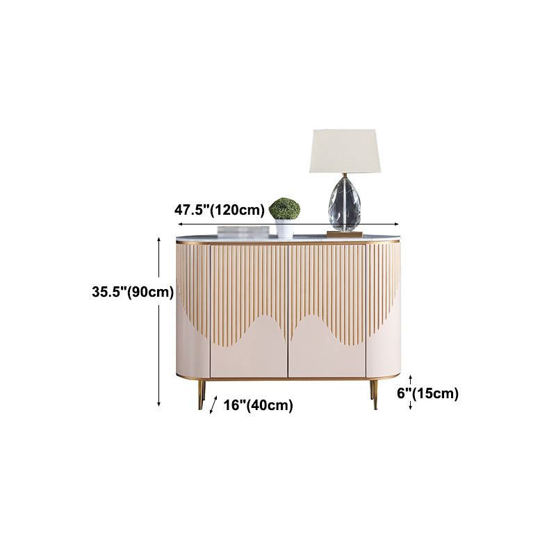 Modern Buffet Sideboard with Engineered Wood Drawers Cabinets and Storage for Dining Room