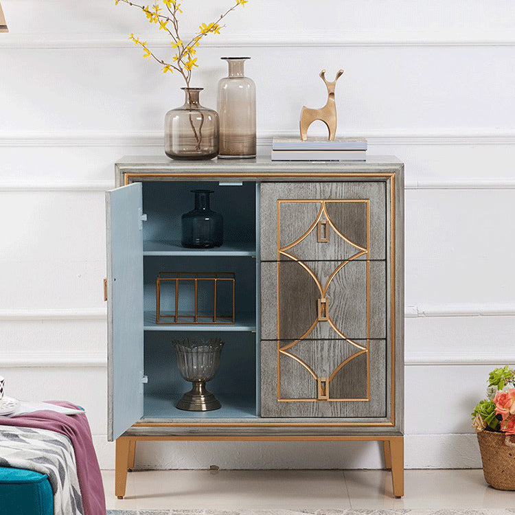 Modern Style Sideboard Buffet with Engineered Wood Drawers and Storage Sideboard