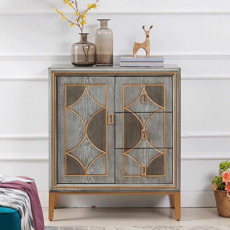 Modern Style Sideboard Buffet with Engineered Wood Drawers and Storage Sideboard