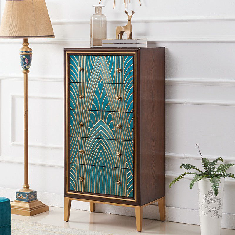 Modern Style Sideboard Buffet with Engineered Wood Drawers and Storage Sideboard